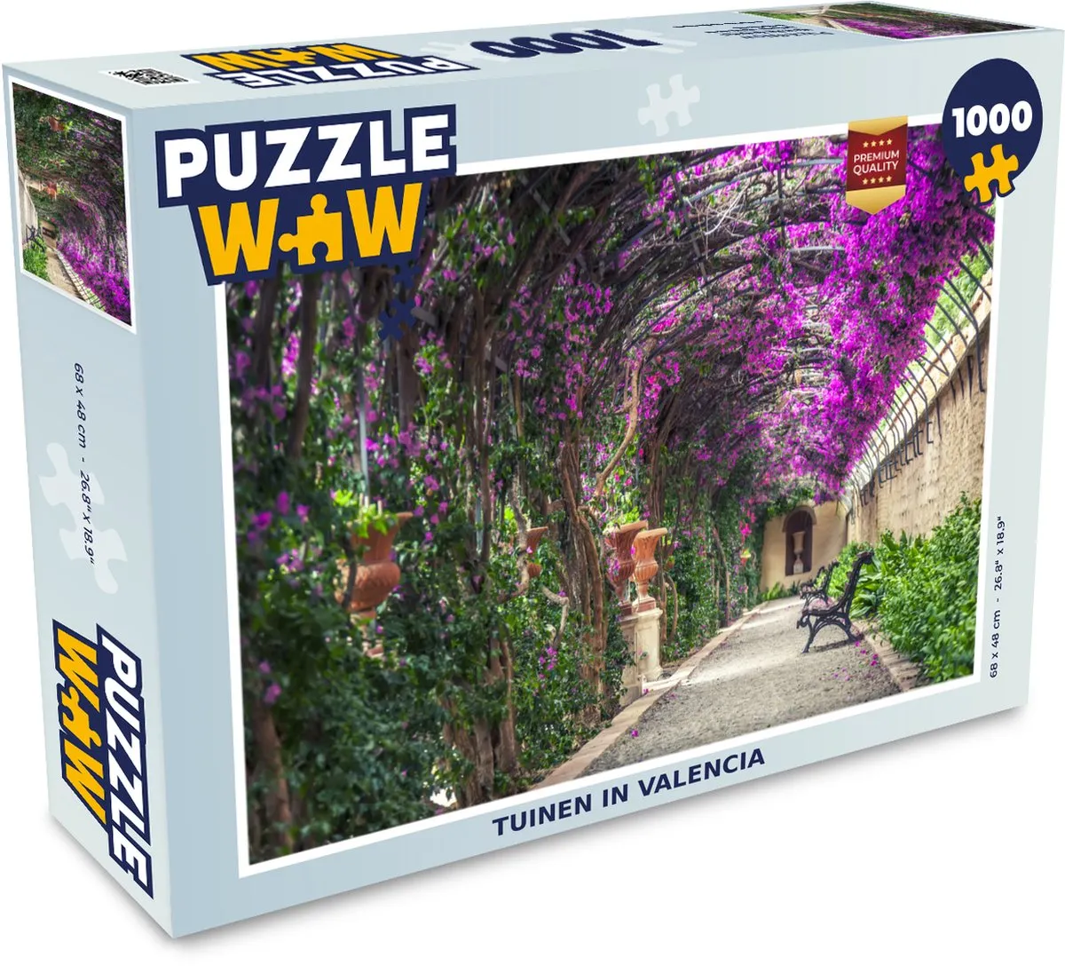 PuzzleWow Valencia Legpuzzel 1000 Stuks - Multicolor