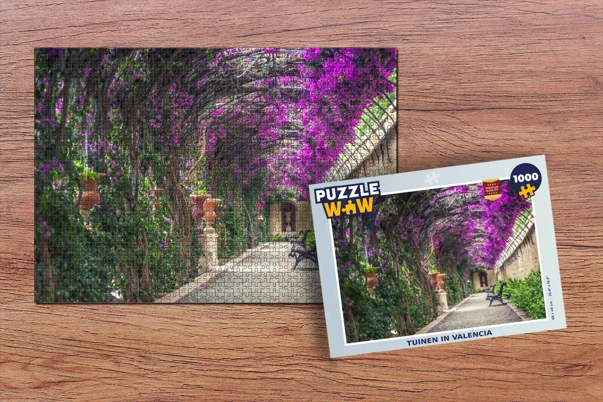 PuzzleWow Valencia Legpuzzel 1000 Stuks - Multicolor