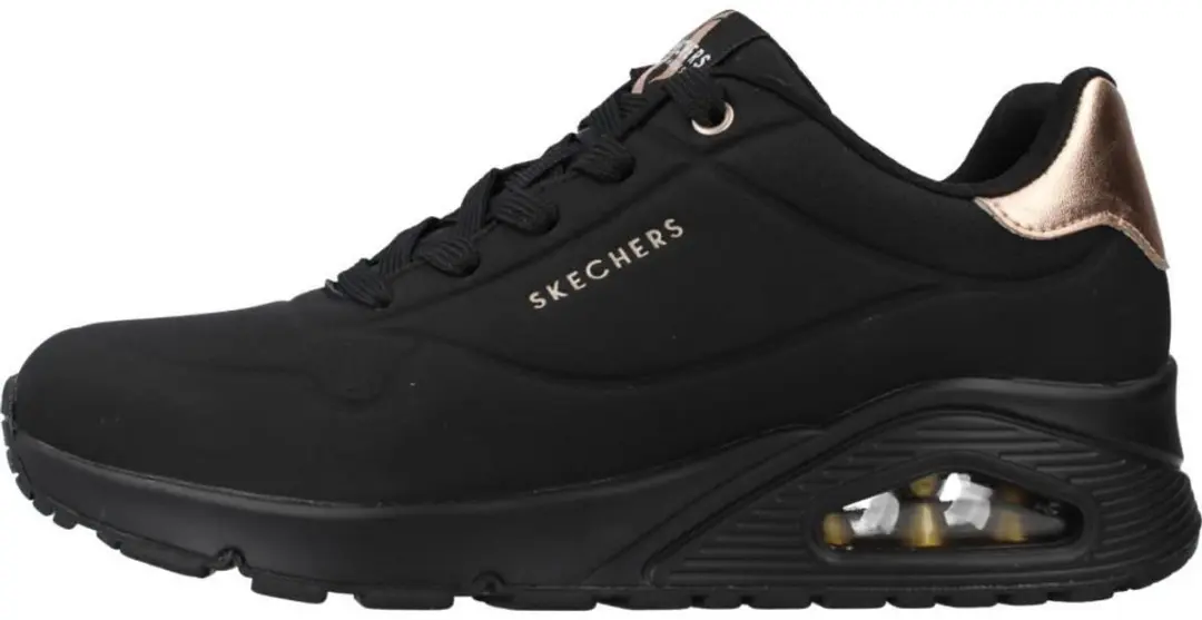 Skechers Uno 177094-BBK Dames Sneakers - Zwart - afbeelding 2 van 6