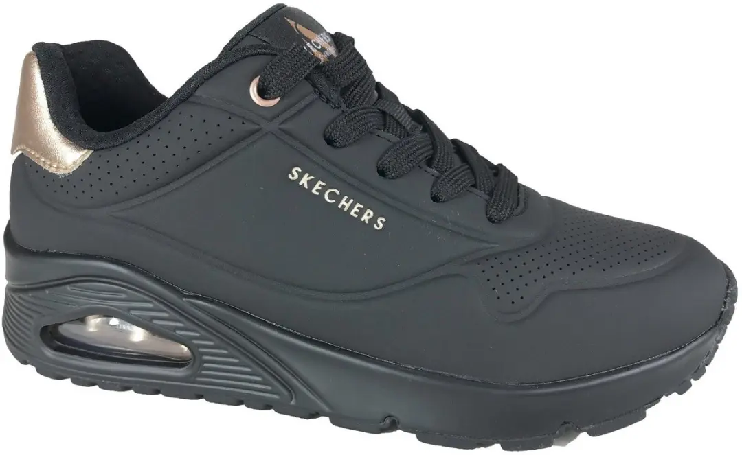 Skechers Uno 177094-BBK Dames Sneakers - Zwart - afbeelding 4 van 6