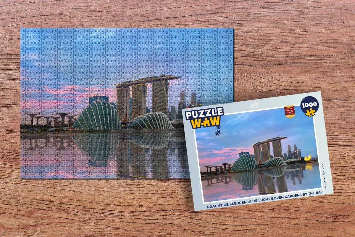 PuzzleWow Legpuzzel 1000 Stuks - Gardens by the Bay - Multicolor