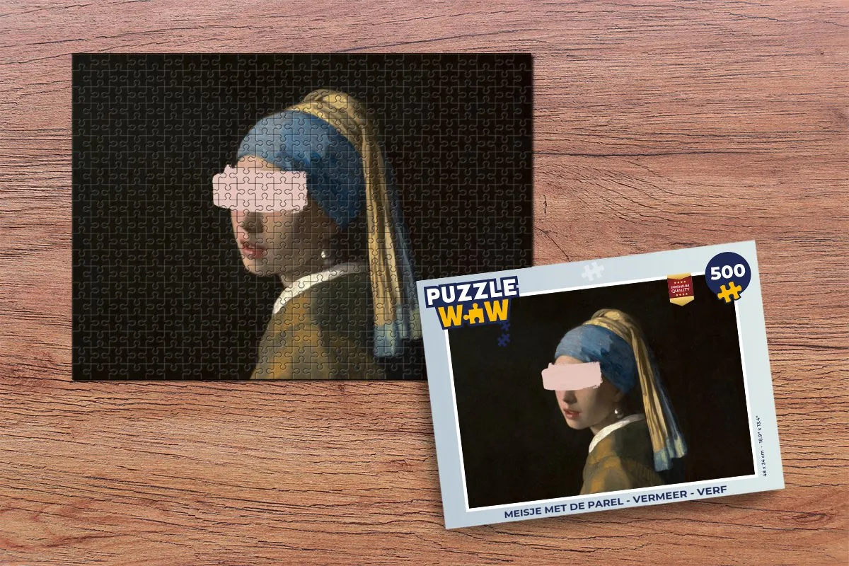 PuzzleWow Vermeer Legpuzzel 500 Stuks - Multicolor