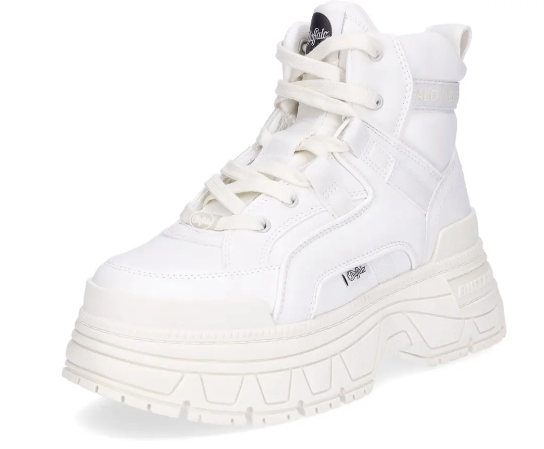 Buffalo dames veterboot Fusion Hyb Mid offwhite