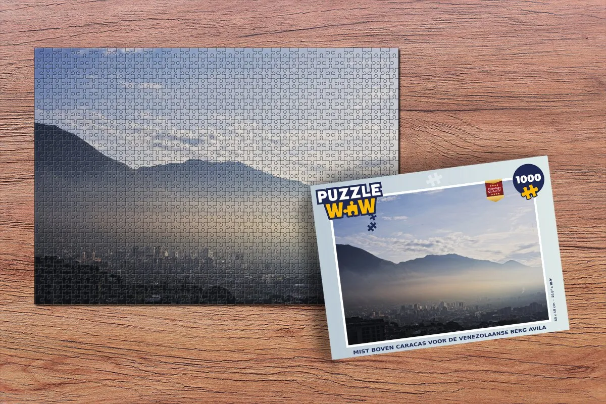 PuzzleWow Mist boven Caracas Avila Legpuzzel 1000 Stuks - Multicolor