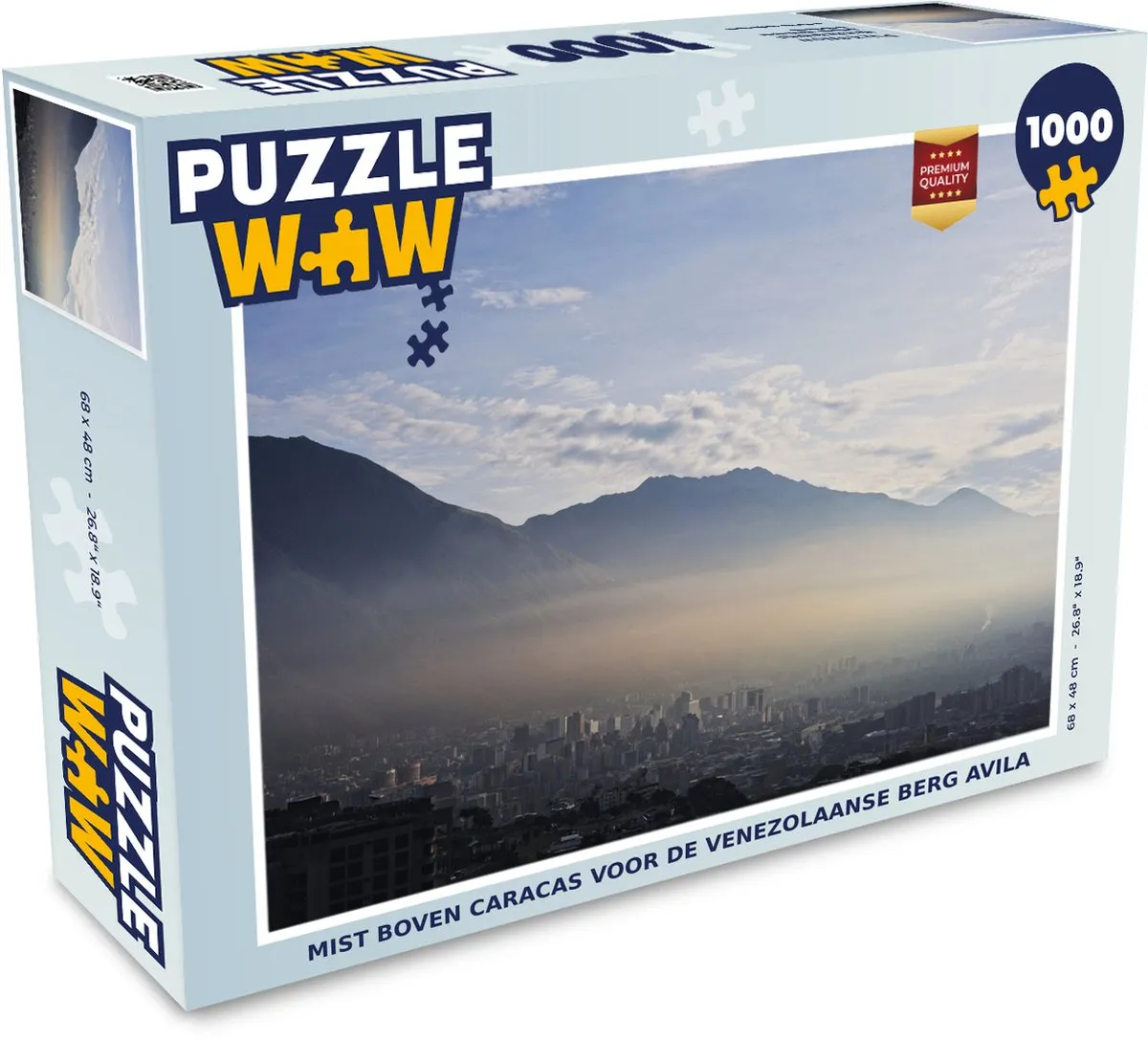 PuzzleWow Mist boven Caracas Avila Legpuzzel 1000 Stuks - Multicolor