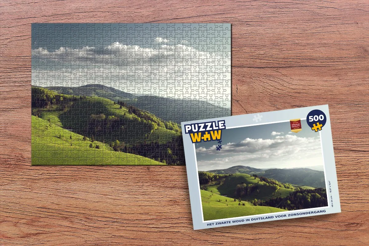 PuzzleWow Het Zwarte Woud Legpuzzel 500 Stuks - Multicolor
