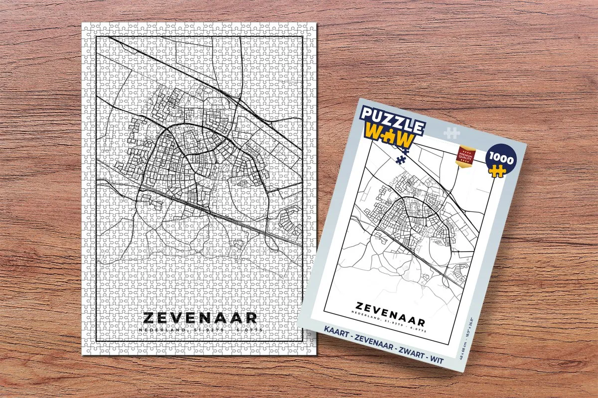 PuzzleWow Zevenaar Legpuzzel 1000 Stuks - Multicolor