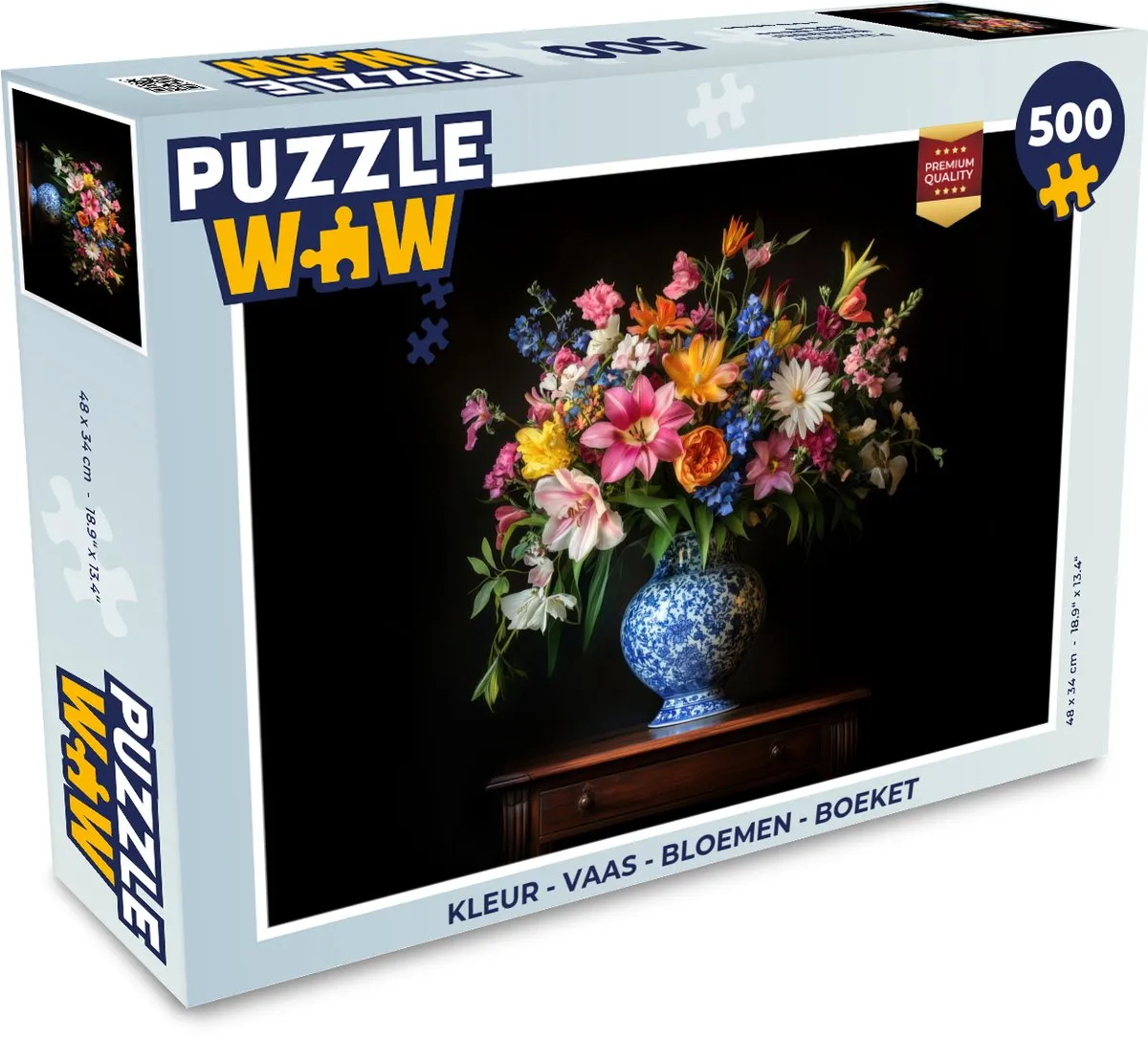 PuzzleWow Bloemen Legpuzzel 500 Stuks - Kleurrijk