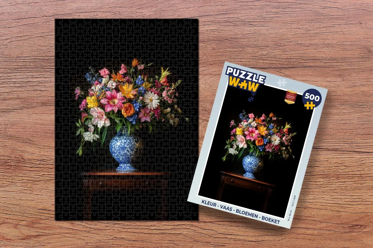 PuzzleWow Bloemen Legpuzzel 500 Stuks - Kleurrijk