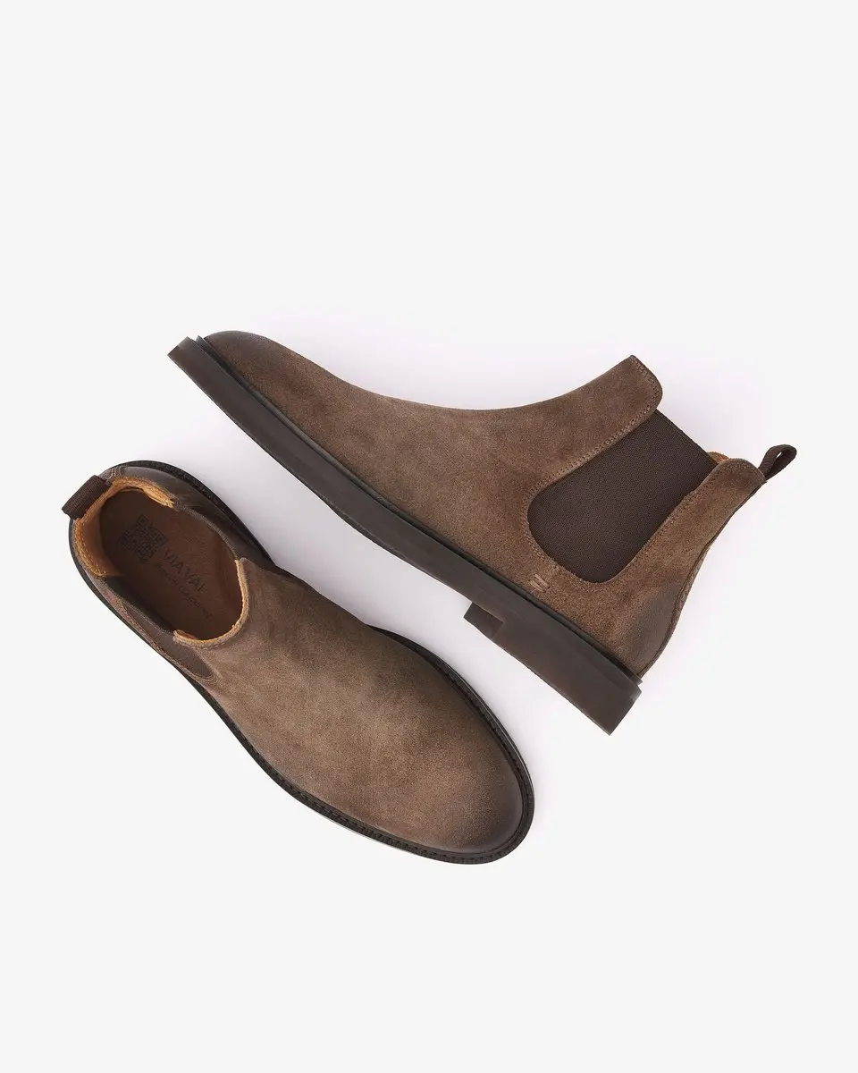 VIA VAI Lewis Chelsea Boots Heren - Donkerbruin - 41