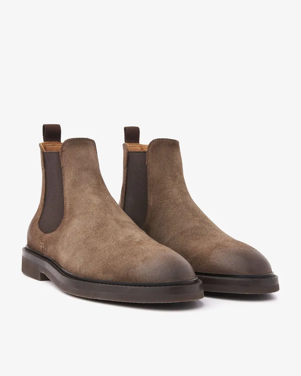 VIA VAI Lewis Chelsea Boots Heren - Donkerbruin - 41