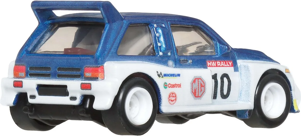 Hot Wheels Premium Autocultuur Hammer Drop '86 MG Metro 6R4 1:64 - Blauw/Wit