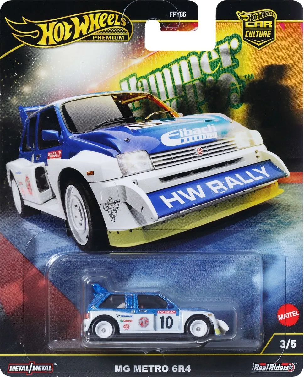 Hot Wheels Premium Autocultuur Hammer Drop '86 MG Metro 6R4 1:64