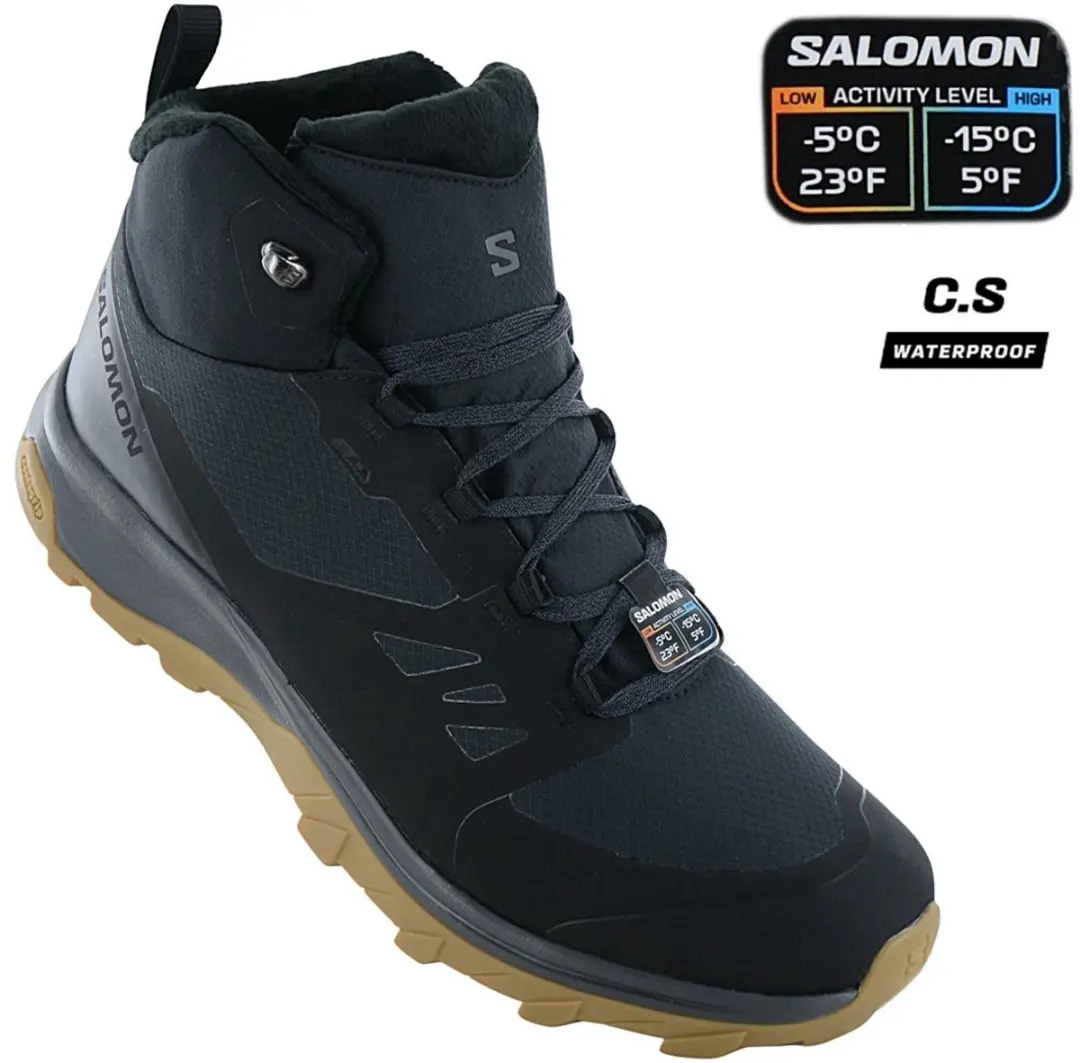Salomon Outsnap CSWP Winterlaarzen - Zwart - Maat 41 - afbeelding 6 van 6
