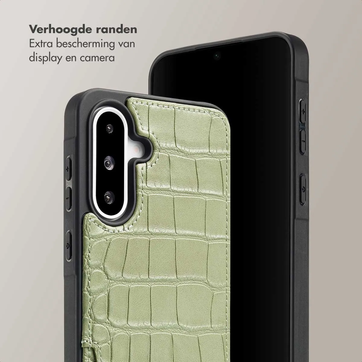 Selencia Croco Backcover Sage Green - Samsung Galaxy A36/A56