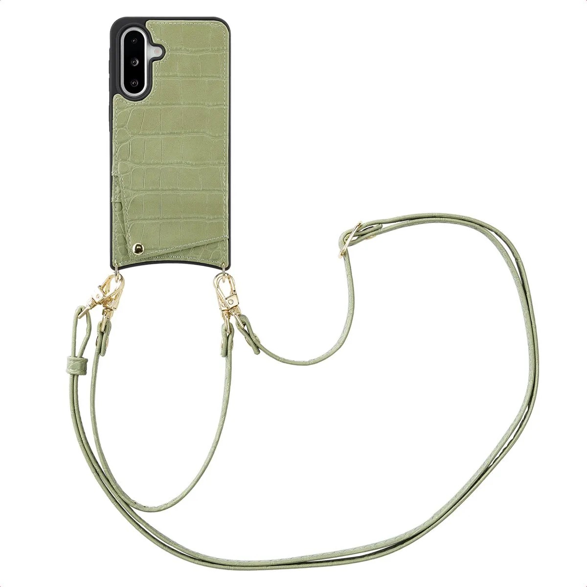 Selencia Croco Backcover Sage Green - Samsung Galaxy A36/A56