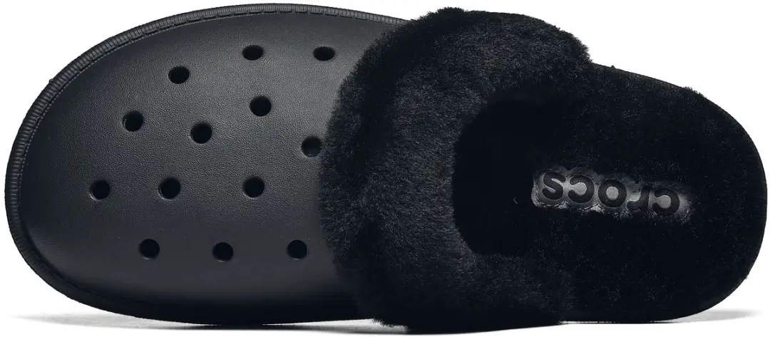 Crocs Classic Fuzz Scuff Sandalen - Zwart - afbeelding 3 van 6