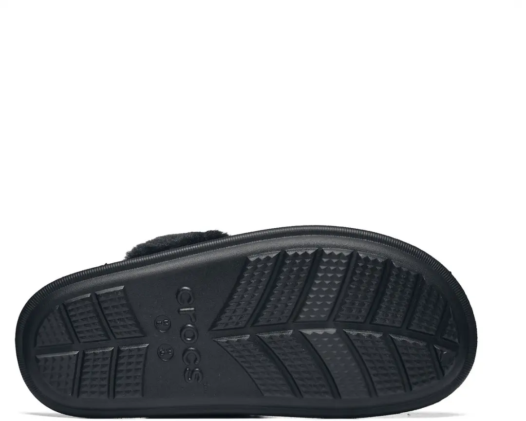 Crocs Classic Fuzz Scuff Sandalen - Zwart - afbeelding 6 van 6