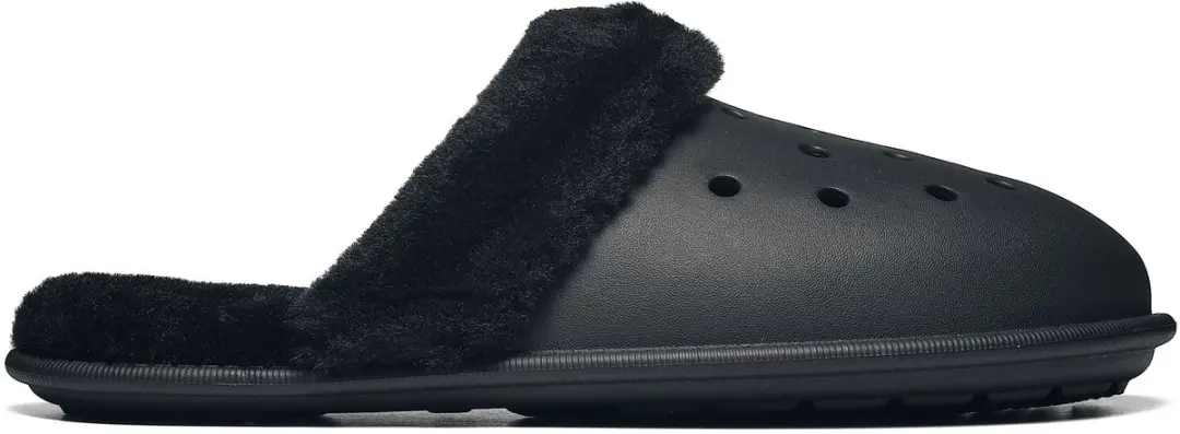 Crocs Classic Fuzz Scuff Sandalen - Zwart - afbeelding 4 van 6