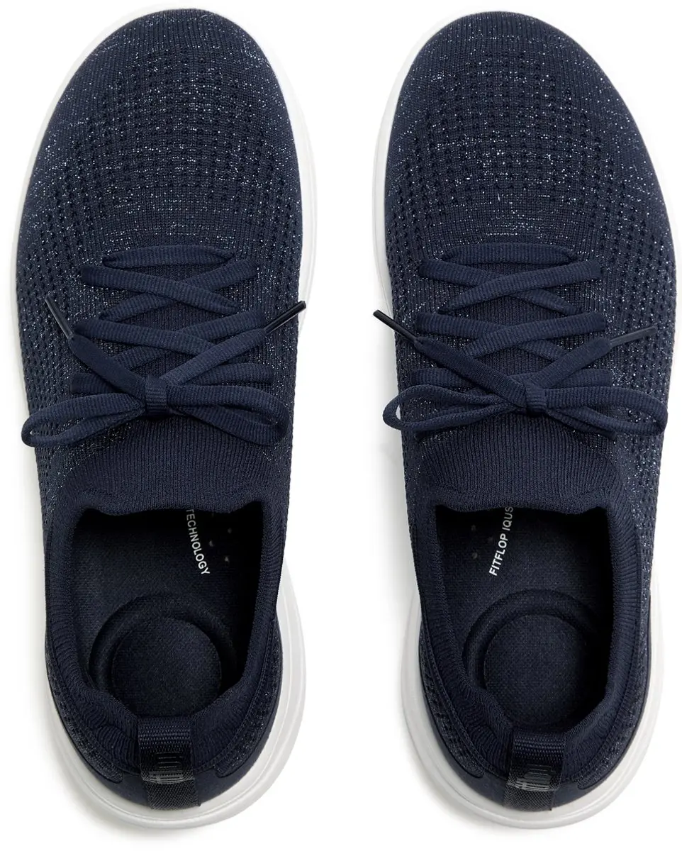 FitFlop Super-Q Knit Slip-On Sneakers - Blauw - afbeelding 4 van 6