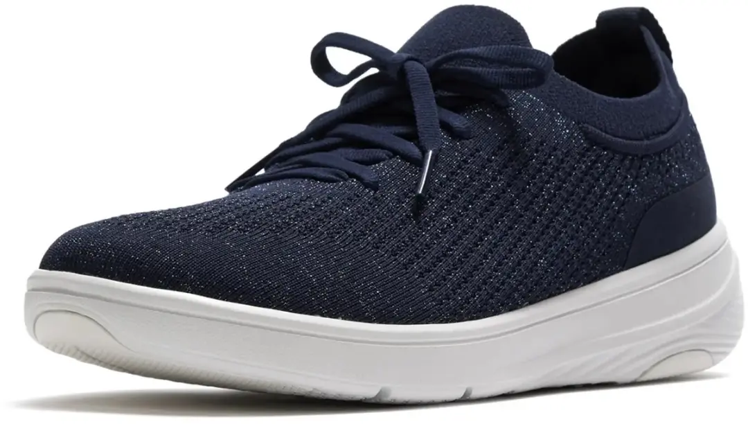 FitFlop Super-Q Knit Slip-On Sneakers - Blauw - afbeelding 3 van 6