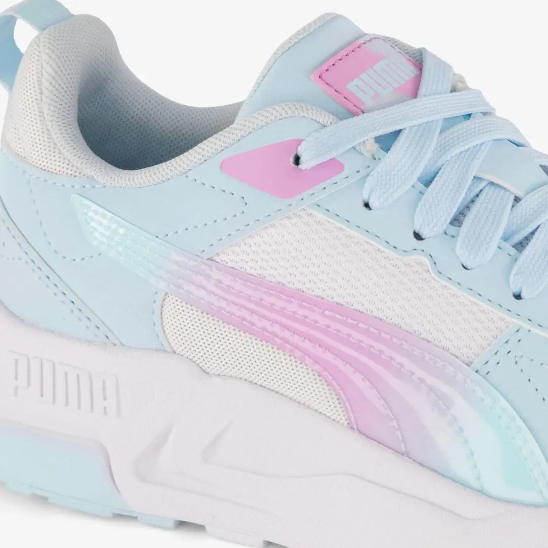 PUMA Trinity 2 LT Faded Glow JR. Meisjes Sneakers - Maat 38 - Blauw - afbeelding 5 van 6