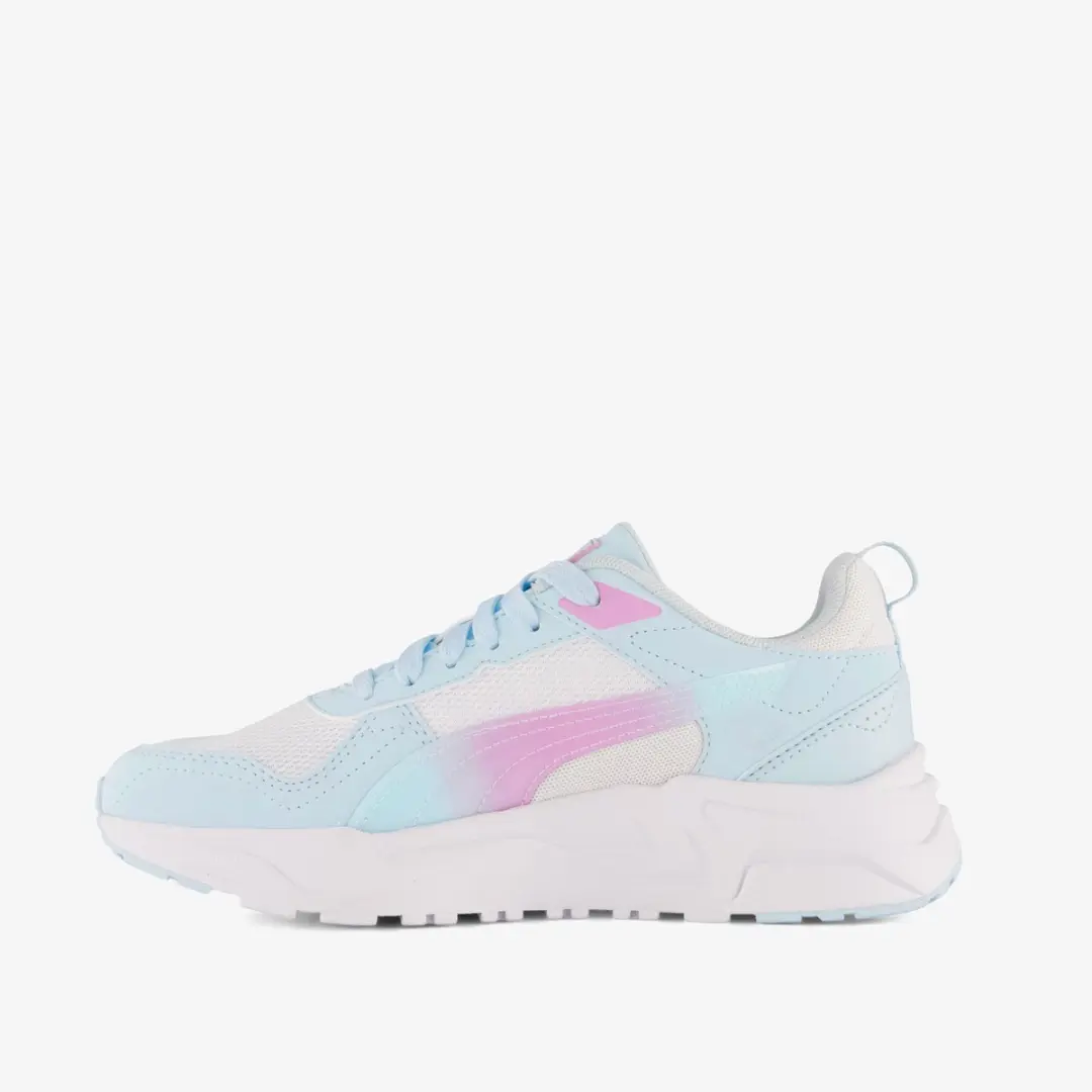 PUMA Trinity 2 LT Faded Glow JR. Meisjes Sneakers - Maat 38 - Blauw - afbeelding 6 van 6