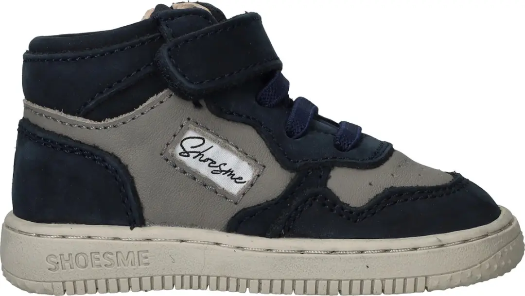 Shoesme blauw-grijs basket sneakertje