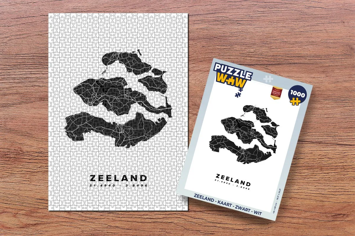 PuzzleWow Zeeland Legpuzzel 1000 Stuks - Multicolor