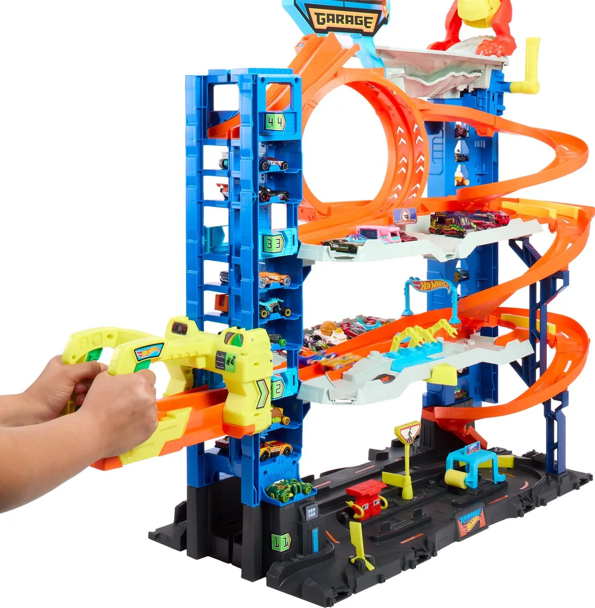 Hot Wheels City Ultieme Garage HKX48 - Speelset - 2 Metalen Auto's