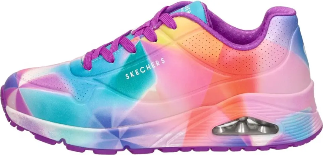 Skechers Uno Gen1 Prism Burst Meisjes Sneakers - Paars - afbeelding 2 van 6