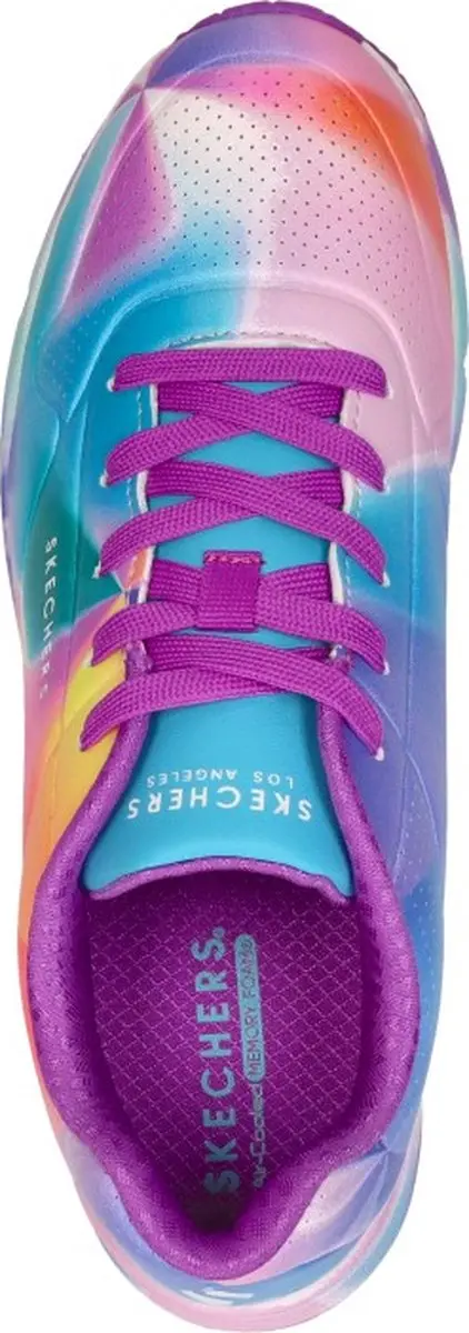 Skechers Uno Gen1 Prism Burst Meisjes Sneakers - Paars - afbeelding 5 van 6