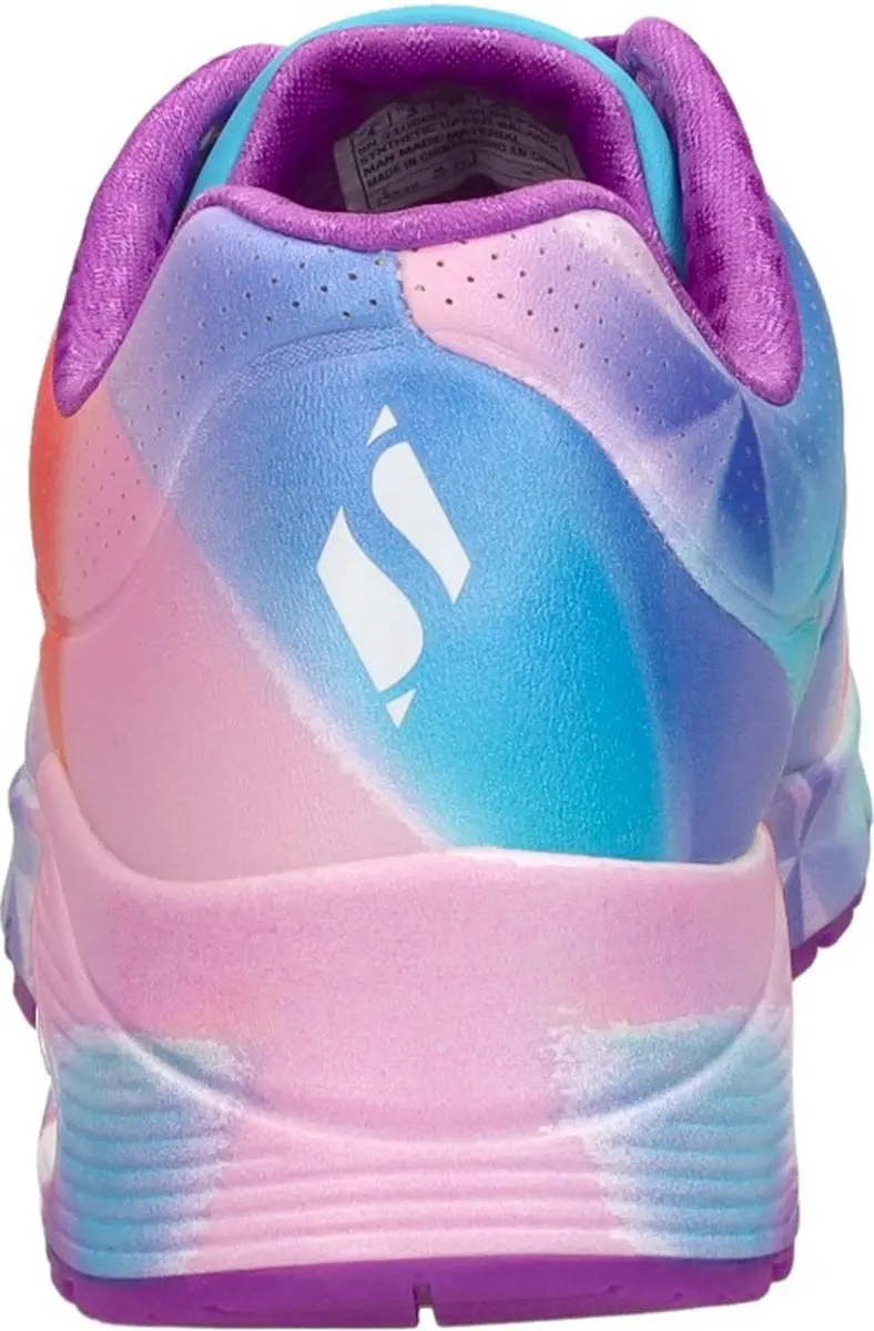 Skechers Uno Gen1 Prism Burst Meisjes Sneakers - Paars - afbeelding 6 van 6