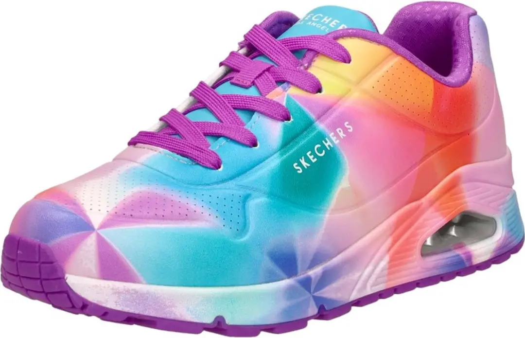 Skechers Uno Gen1 Prism Burst Meisjes Sneakers - Paars - afbeelding 4 van 6