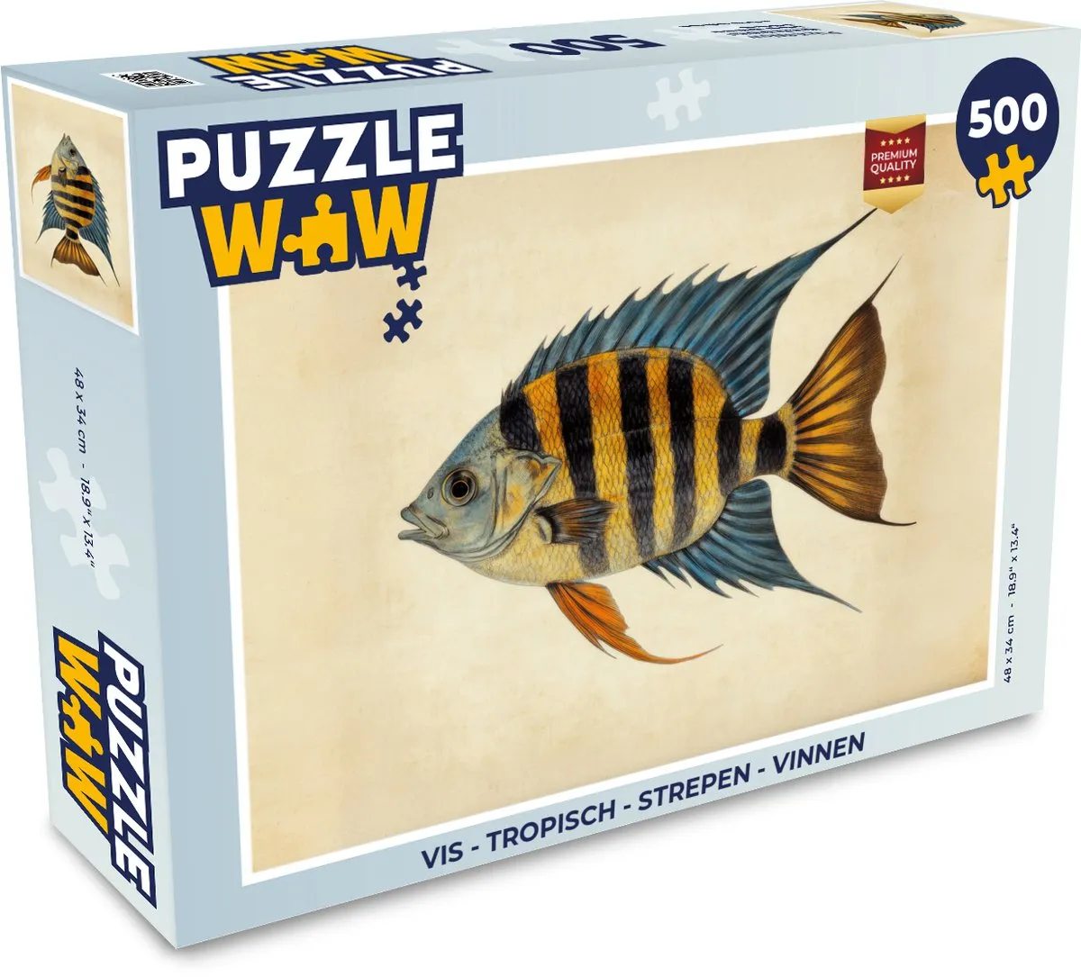 PuzzleWow Tropische Vis Legpuzzel 500 Stuks