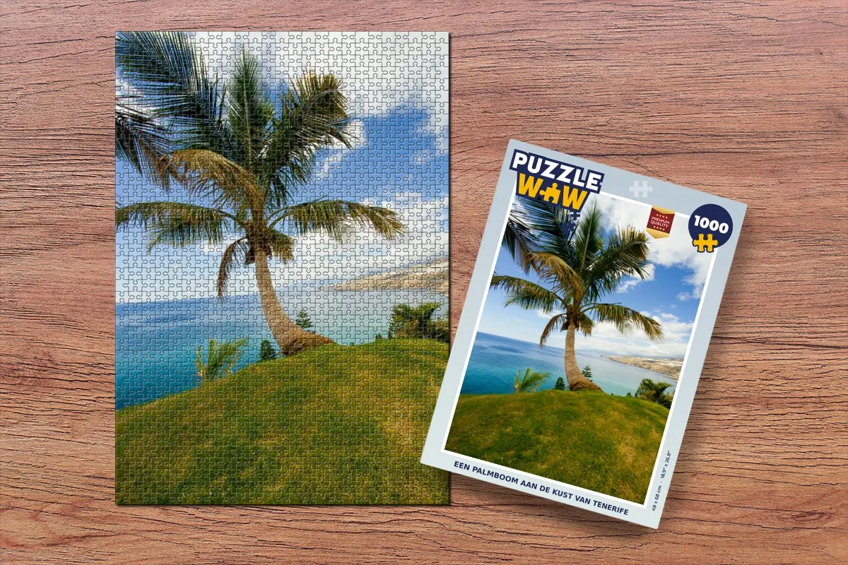 PuzzleWow Legpuzzel Tenerife 1000 Stuks - Multicolor