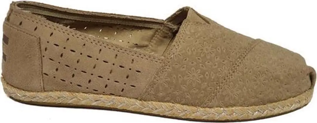 Toms Classic Moroccan Rope Sole Espadrille Dames 10008029 Oxford Tan Suede Maat