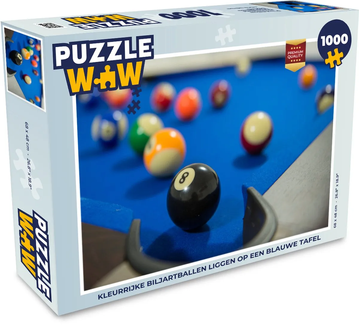 PuzzleWow Legpuzzel 1000 Stuks Multicolor