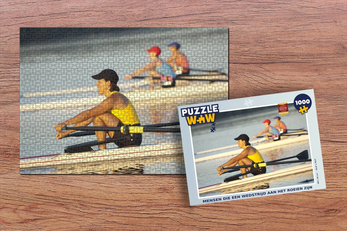 PuzzleWow Roeiers Legpuzzel 1000 Stuks - Multicolor