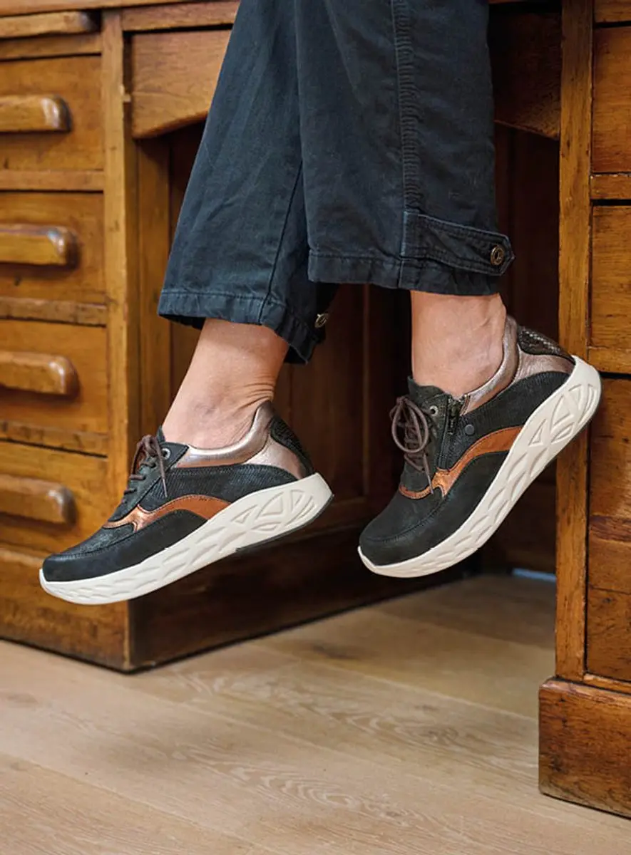 Wolky Dames Sneakers Vitality S2F 05703 - Zwart