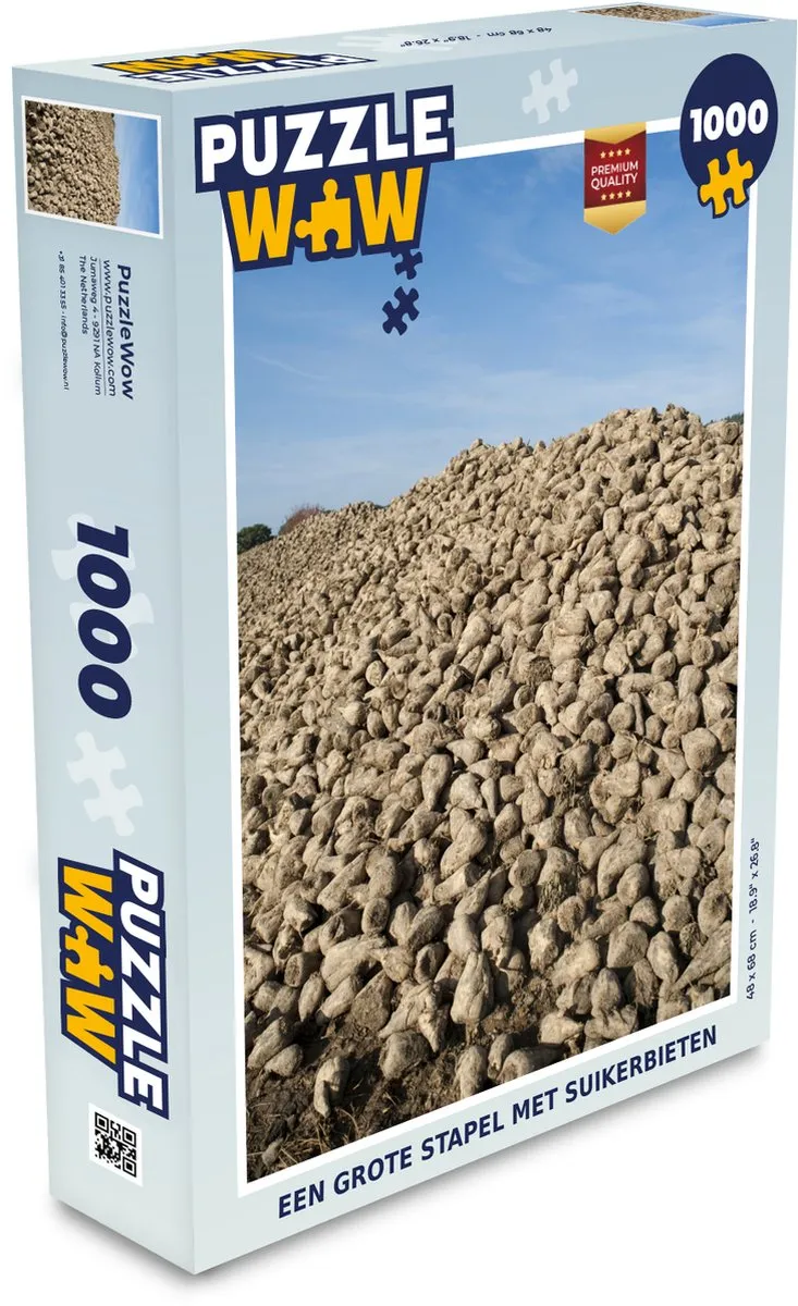 PuzzleWow Legpuzzel 1000 Stuks - Multicolor