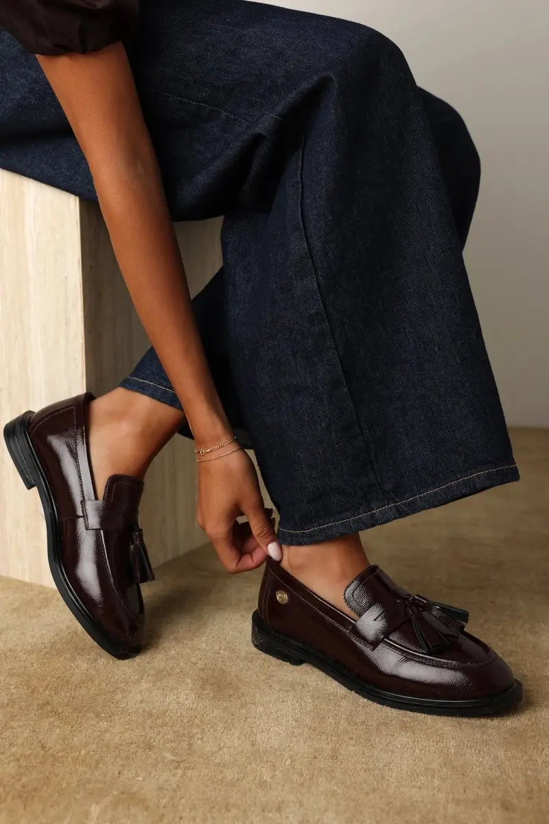 Fred de la Bretoniere Fairy Moccy Loafer - Bordeaux - Maat 38