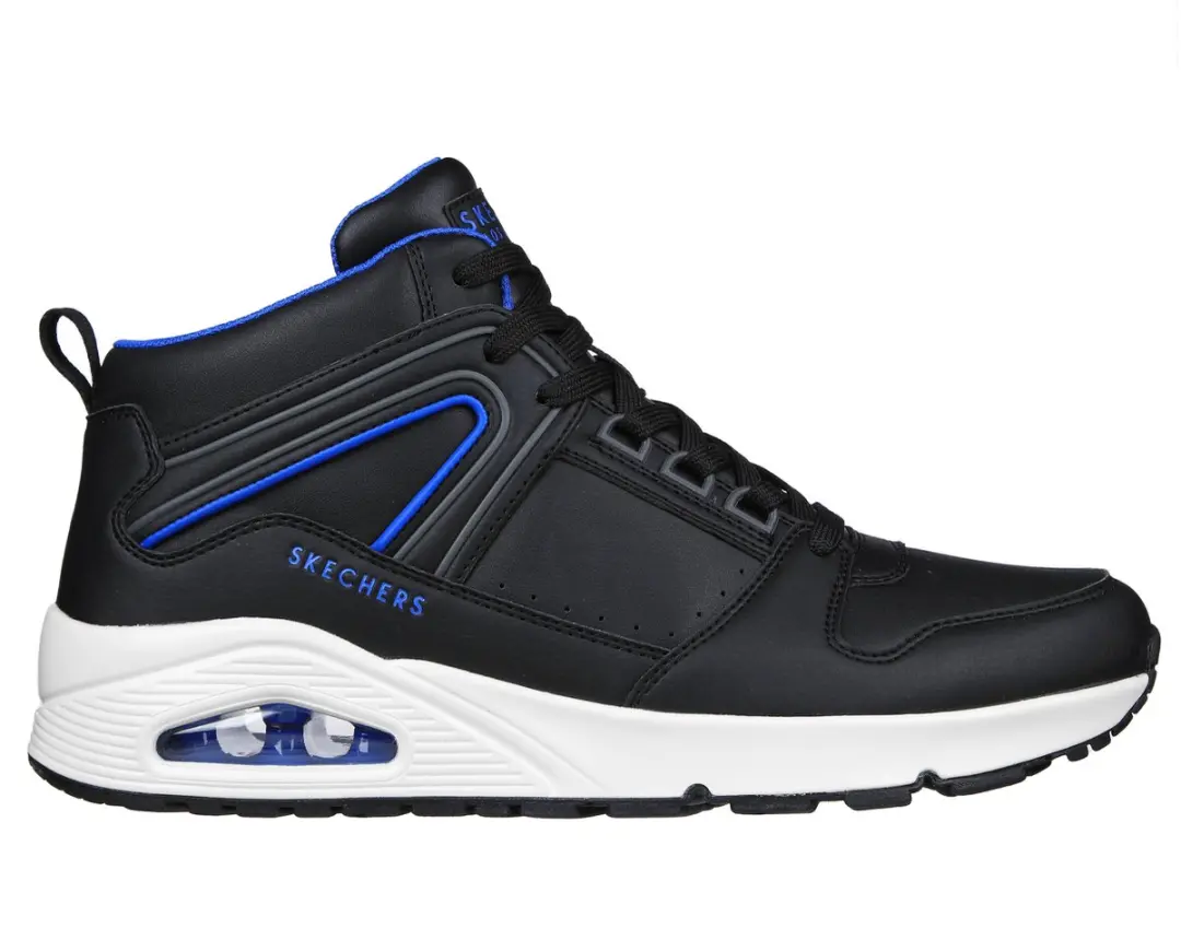 Skechers heren sneakers Uno Keep Close zwart/wit/blauw EU 41,5