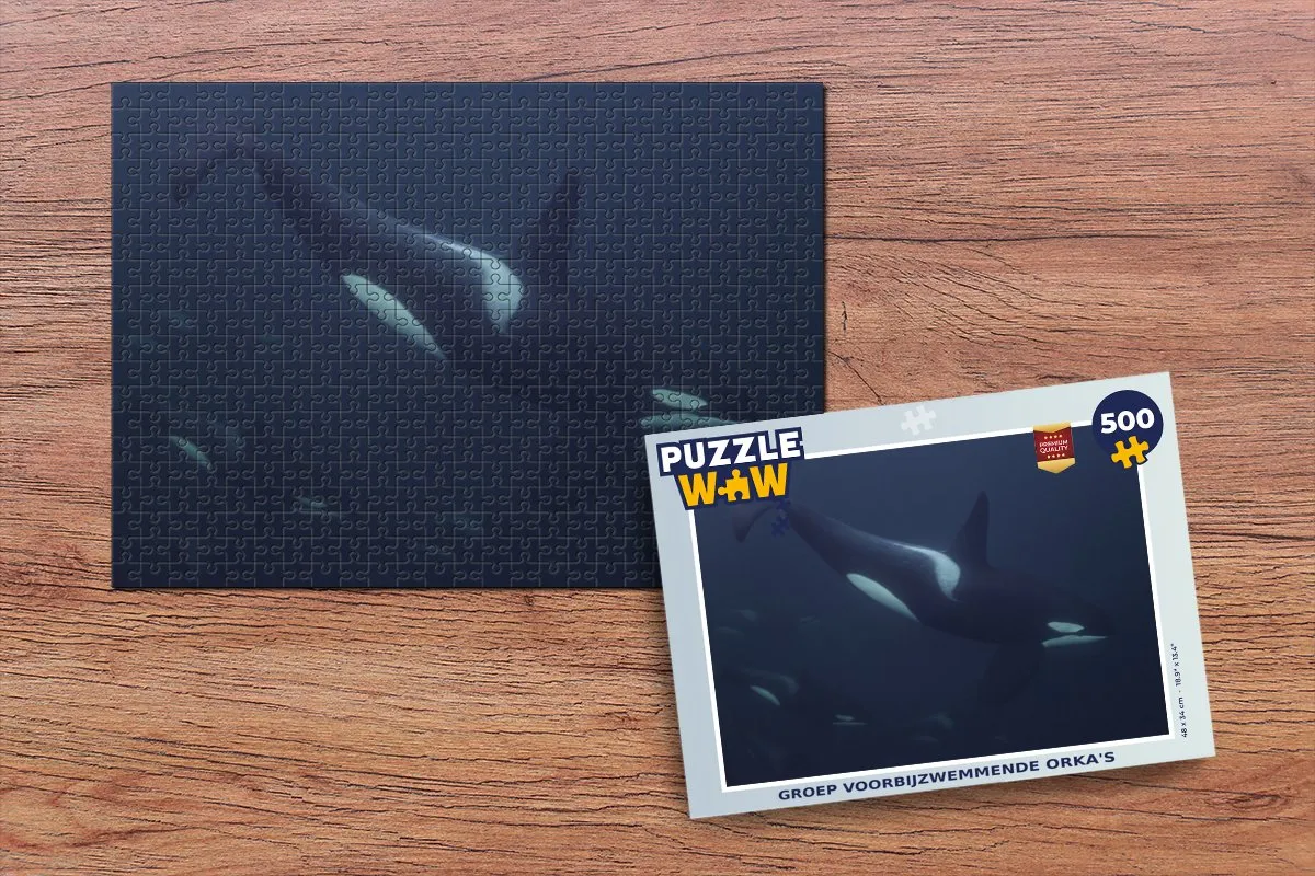 PuzzleWow Legpuzzel Orka's 500 Stuks - Multicolor