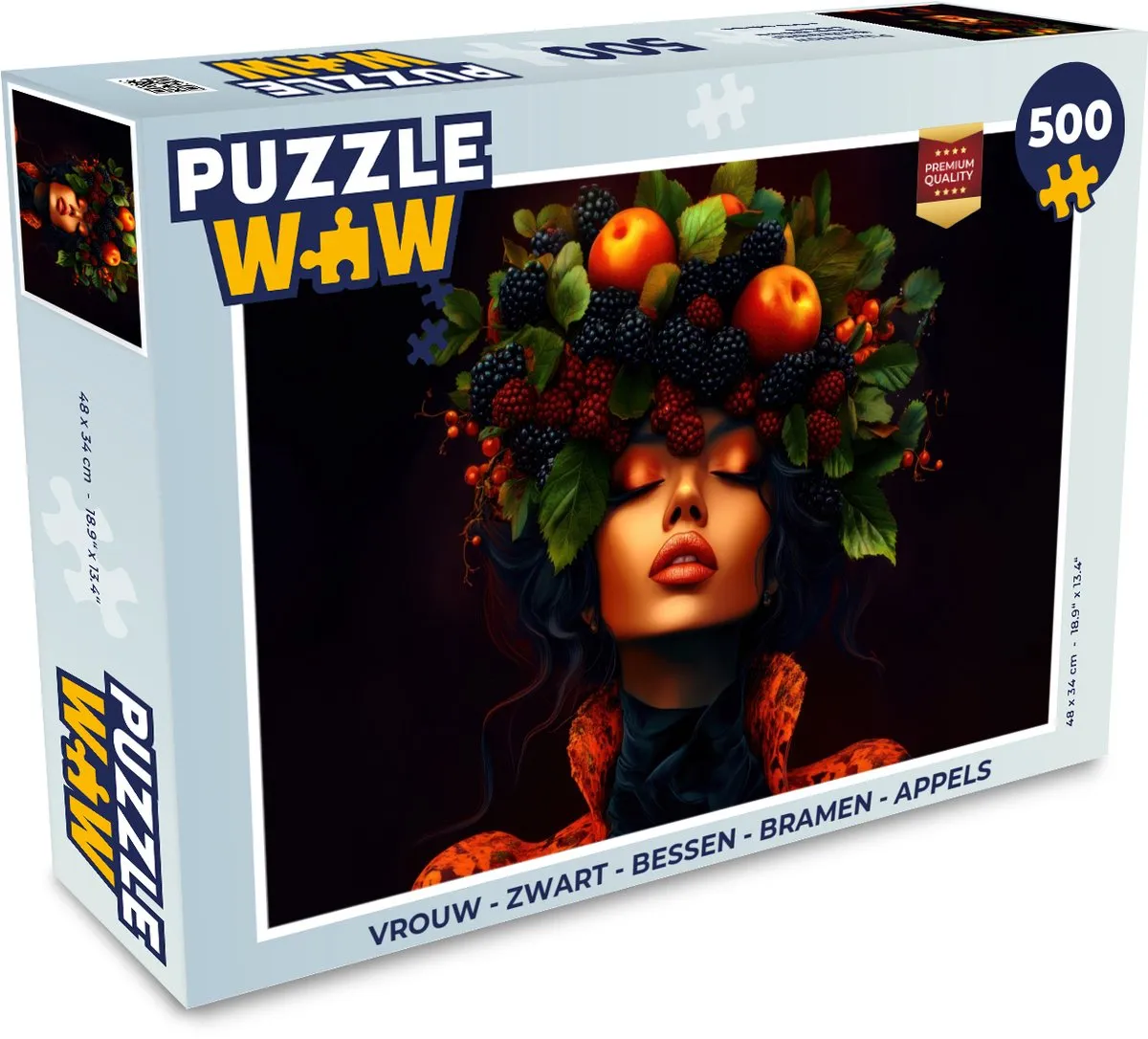 PuzzleWow Vrouw Bessen Legpuzzel 500 Stuks - MPN 8721169392653