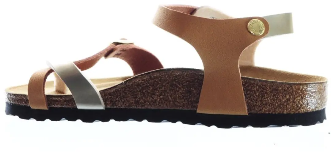Birkenstock Taormina Kids Soft Metalics Gold Brown maat 25
