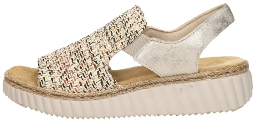 Rieker Sandalen Plat 44767 - Maat 42 - Beige
