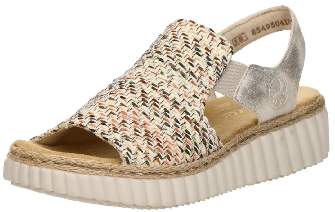 Rieker Sandalen Plat 44767 - Maat 42 - Beige