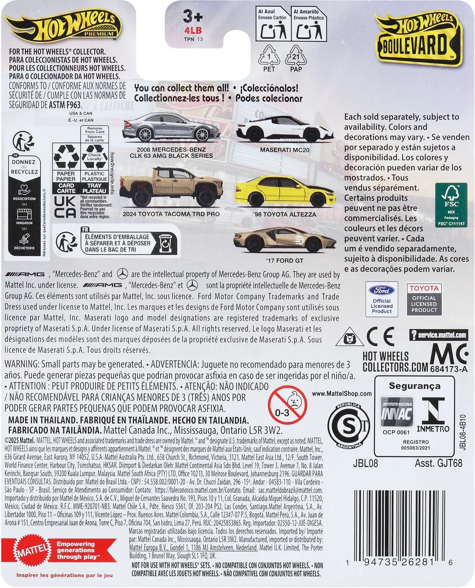 Hot Wheels JBL08 Auto - Bruin