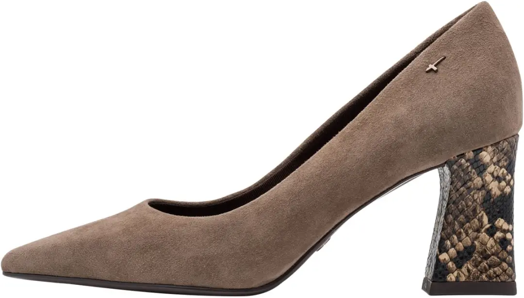 Tamaris Pumps Taupe Suède - Maat 41 - afbeelding 3 van 6